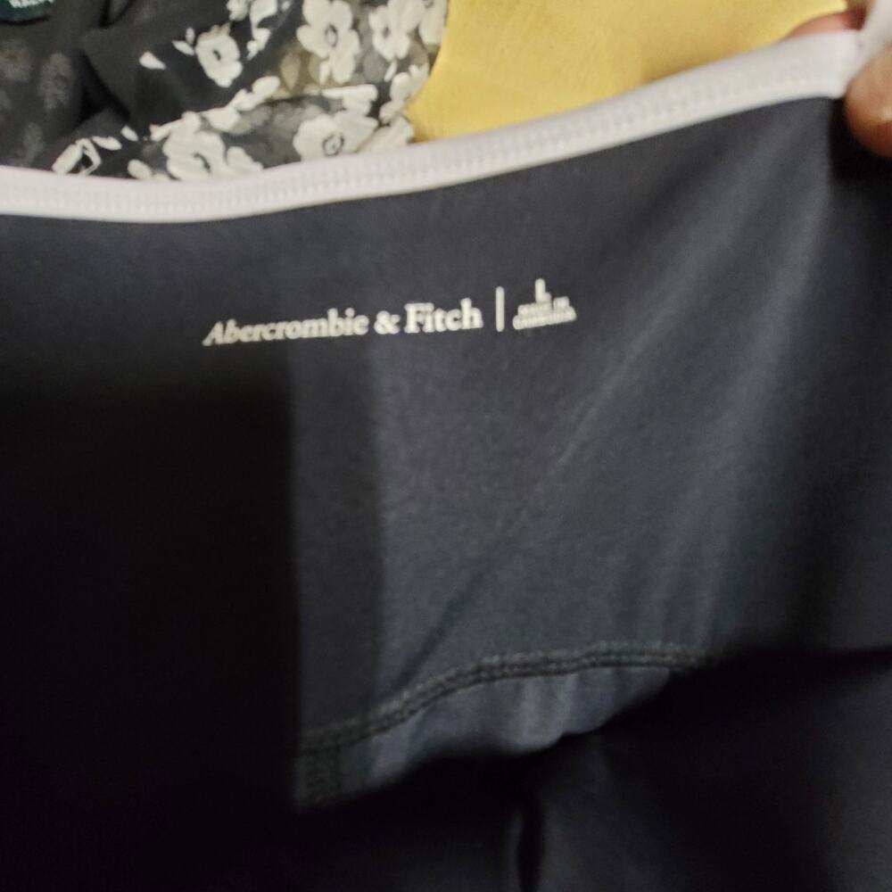 Abercrombie and Fitch Size Large Sleeveless black Activewear Tennis Dress Shorts - Picture 5 of 10